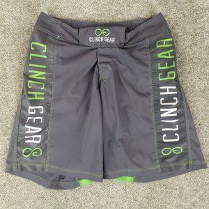 Clinch Gear Gray Shorts Mens 30 Wrestling Fighting Martial Arts Athletic MMA